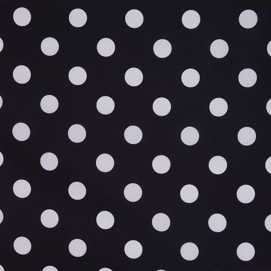 Specialty Polka Dots Black with White tablecloth
